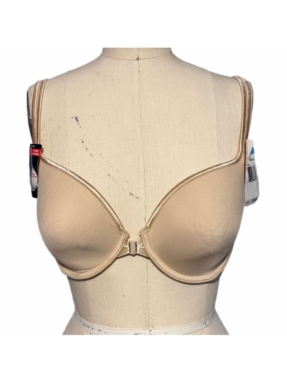 Vanity Fair Front Closure Bra – Smooth Molded Cups – NWT – Size 34C